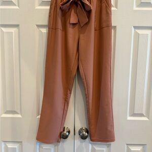 Women's MauvePants with Bow Detail